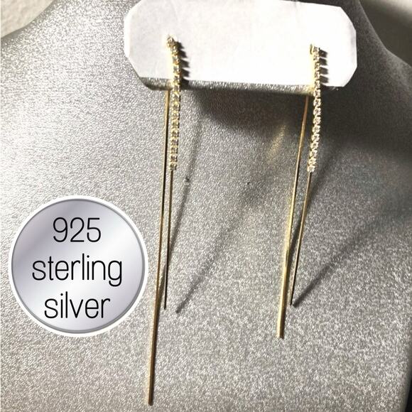 Stud Earrings 925 sterling silver stamped - Picture 1 of 7